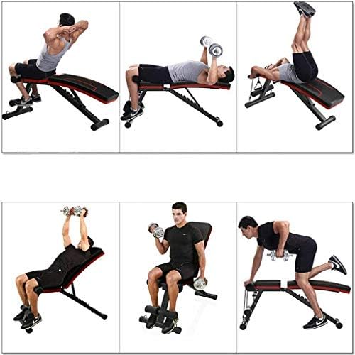 Dulplay преклопување седи клупа, прилагодлива клупа за тежина, вежба за обука за фитнес повеќе намена за брзо преклопување домашна опрема за теретана