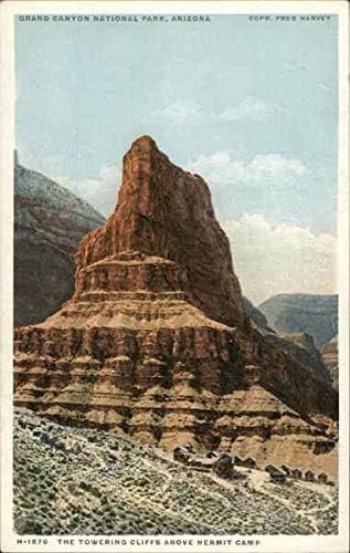 Високи карпи над пустиник кампот Гранд Кањон Национален парк Оригинална античка разгледница