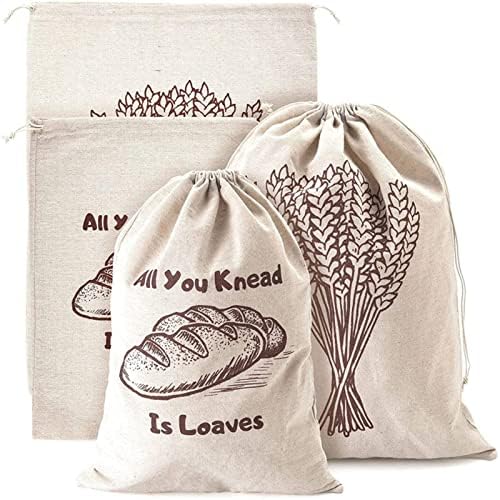 Природен памук влечење јаже кабриолет торба торба за леб торба за ручек памук и лен пакување храна врвка памучна торбичка