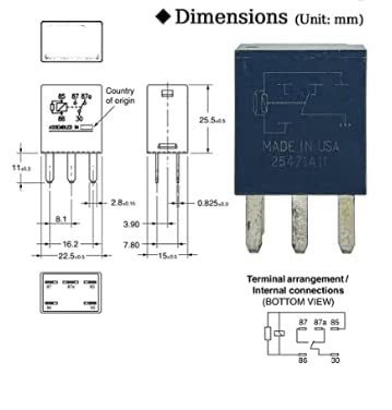 05269988AA Relay 05269988AA 21911C повеќенаменски автомобилски реле, додаток за напојување 12VDC 10A реле 5 јадро