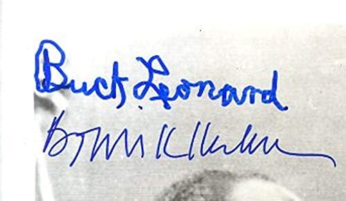Боуви Кун и Бак Леонард потпишаа фотографија во Индукцијата „Сала на славните“ од 1972 година -значајни потписи -COA