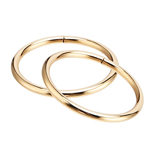 Пингеуи 180 парчиња злато метал o прстени, со 6 големина мулти-намена злато o прстен цврст круг јамка за јамки тркалезниот прстен