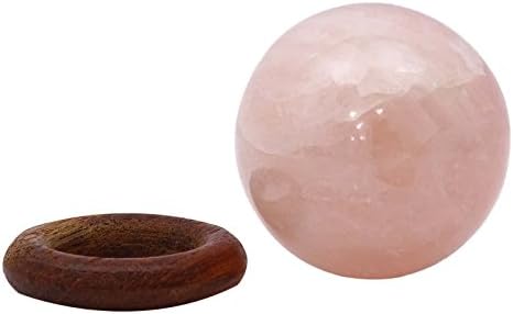 Хармонизирајте го розовиот кварц Камен маса, декор за топка Медитација балансирајќи го Реики лекување камен