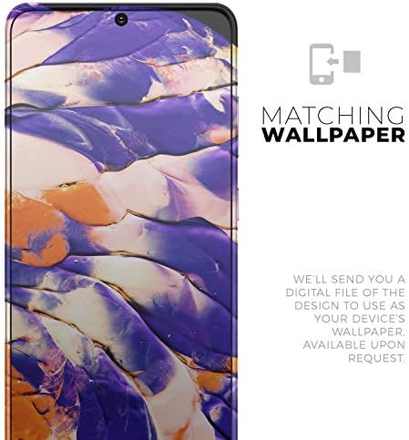 Дизајн Скинц Течна Апстрактна Боја V13 Заштитна Обвивка Од Винил Налепници Обвивка На Кожата Компатибилна Со Samsung Galaxy S20