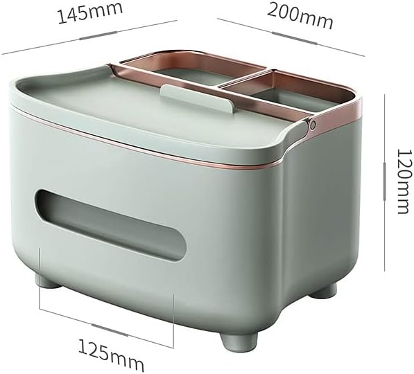 Lyly Tissue Box Multi-Function Далечински управувач кутија за складирање хартија за пумпање кутија за цртање кутија за дневна соба кафе