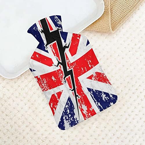 Знаме во Велика Британија со пукнатина во средната гума од шише со топла вода со топла кадифен капак за кревет за менструална болка во менструација