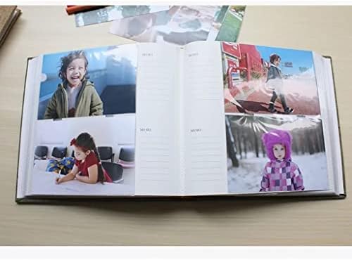 KFJBX 6-инчен фото албум 200 страници лизгачки меморандум за списоци со список за книги за семејни албуми за ск