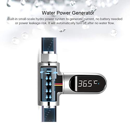 Коаус LED вода термометар Електронски тапа термометар Туш Туш Термометар Домашен бања Тушир Термометар Пол