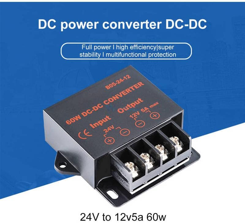 CAR LED чекор надолу надолу за напојување DC-DC конвертор 24V до 12V 5A 60W регулатор на регулаторот на напон