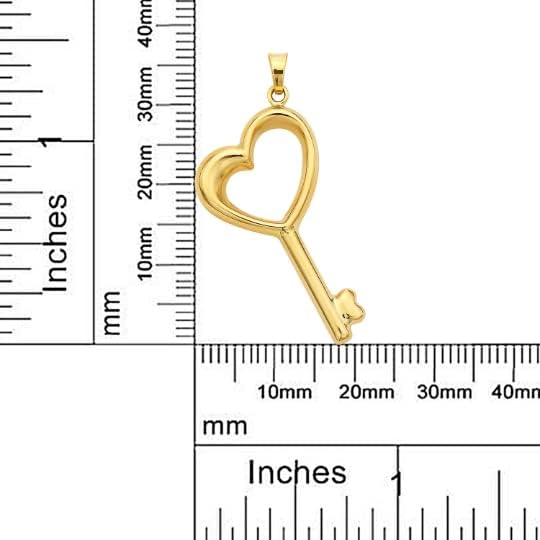 14к жолто злато симпатично и сурова форма на формата на срцето на приврзок модел_x_fashion-1088