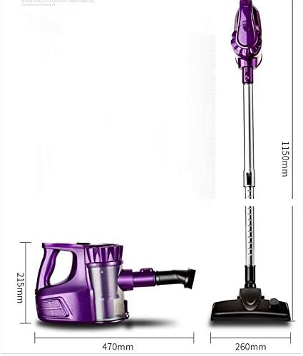 Yuxahiugxcq Рачен вакуум чистач, за домашен подни тепих лесен моќност силна вшмукување четки за напојување безжичен вакуум