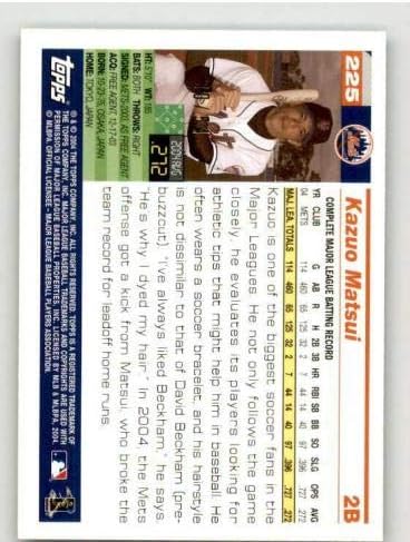 Kazuo Matsui картичка 2005 Topps Black 225 - Плочани бејзбол картички