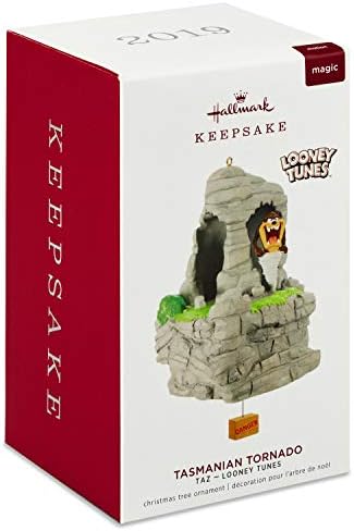 Hallmark Keepsake Christmas Ornament 2019 година датира од Louney Tunes Tasmanian Motion, Tornado Taz