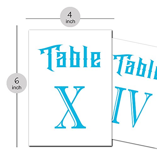 Свадби забави Настани римски броеви на табели бела картичка 4 x 6 инчи
