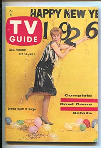 ТВ Водич 12/30/1961-марги-синтија бибер покритие-Илиноис-Нема етикета-вести штанд копија-ВФ-
