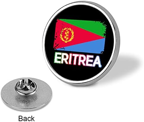 Еритрејско знаме лапел пин круг брош значка накит уметнички декорација за торби за облека свадба подарок