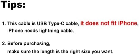 CableCreation [2-Pack USB C кабел Краток 0,8ft, издржлив USB C до USB краток USB C кабел Брзо полнење 3A 480Mbps податоци USB A