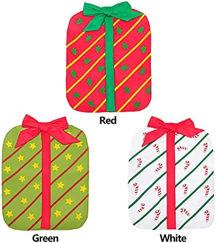 Исклучителни Божиќни Украсни Подароци, 2 парчиња Божиќен Стол Заден Капак, Дизајн На Пакет Подароци За Подароци Божиќна Декорација