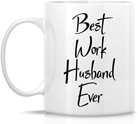 Ретрез Смешна Кригла - Најдобар Работен Сопруг Досега 11 Мл Керамички Чаши За Кафе-Смешни, Сарказам, Саркастични, Мотивациони,
