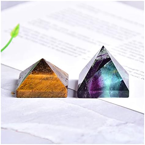 Laaalid xn216 природен кристален пирамида флуорит кварц лековити камени чакра реики кристална точка енергија домашна декор рачно изработени