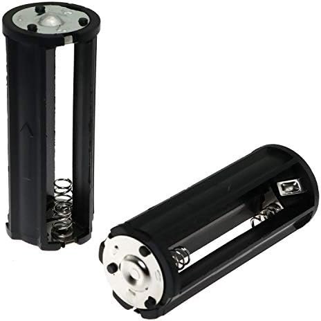 Е-извонреден Држач ЗА Батерии ААА 2 ПАРЧИЊА Црна Цилиндрична 3х1, 5В Ааа Пластична Кутија За Адаптер За Складирање Батерии За Фенерче СВЕТИЛКА