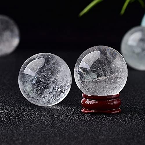 Shitou2231 1PC Природна кристална топка чиста кварц лековита камен полиран топка реики суровини домашни декорации Минерални скапоцени камења
