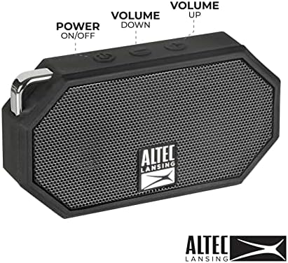 Altec Lansing LifeJacket XL Jolt Со Светла, Вграден Чи Безжичен Полнач, Водоотпорен, Снежно, Отпорен На Удари и Лебди Во Вода, До 20 Часовно