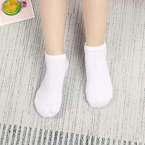 Аурансо 25 парови мали деца за деца атлетски чорапи на глуждот Деца девојки Полови перница со ниско сечење чорапи