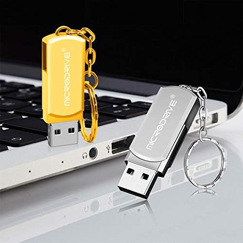 Luokangfan LLKKFF Компјутерски податоци за складирање на податоци 64 GB USB 2.0 креативна личност метал У диск со клуч за клучеви