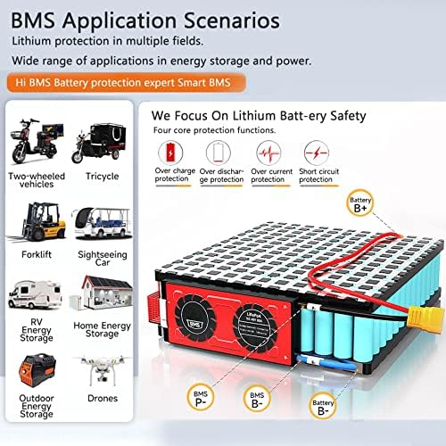 4S 12V LIFEPO4 BMS SMART BT MODULE 18650 литиум батерија за заштита на батерии PCB табла за заштита на батерии со заедничка порта со рамнотежа