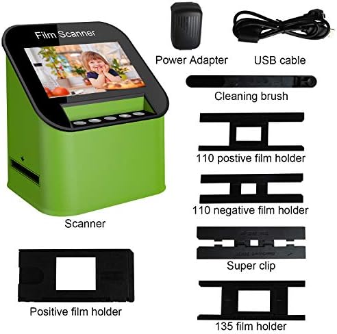 Digitnow дигитален филм и скенер за слајдови, голем 4,3 инчен TFT LCD дисплеј, претвора 35мм, 110 и 126 и супер 8 филмови и 8мм филмски