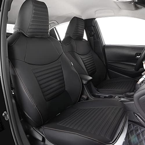 Lingvido Fit 2020-2023 Corolla Seat Covers, Full Set Leatherette Auto Seat Cover Protector for Toyota Corolla Auto Enterior Acperies