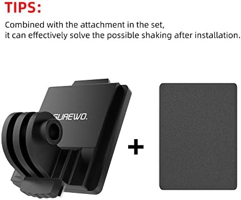 Surewo Aluminum NVG монтирање компатибилен со GoPro Hero 11/10/9/8/6/6/5 црна, тактичка кацига NVG монтажа компатибилен со DJI OSMO акција