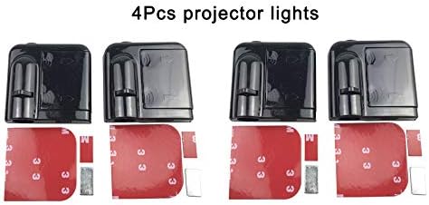LZLRUN 4Pcs Прилагодено Лого Безжичен Проектор Автомобил Врата Чекор Учтивост Добредојдовте Светла