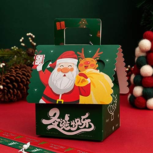 Кабилок 12 ПАРЧИЊА Божиќни Подароци Кутии За Колачиња Бадник Бонбони Јаболка Држач За Куќа Дизајн Пакување Кутии За Десерти Забава