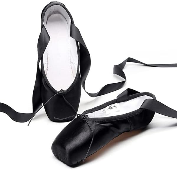 MSMAX балетски чевли за жени Балерина Поинте станови за девојчиња