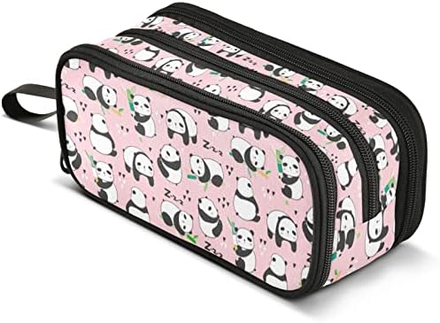 Mnsruu Big Pencl Penn Case, молив торба Kawaii panda носи естетски молив, организатор на организатор маркери молив кутија молив торбичка