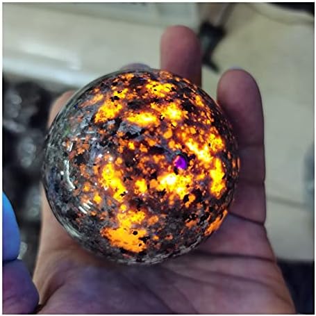 WGPHD Здравје и домаќинство Камени синитни магии на природен магичен пламен, кои содржат флуоресцентни содалит под ултравиолетова минерални камења