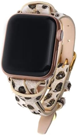 Capo Biubiu Leather Watch Band компатибилен со компатибилен со Apple Watch 38mm/40mm/41mm/42mm/44mm/45mm-преглед на лента за iWatch Series