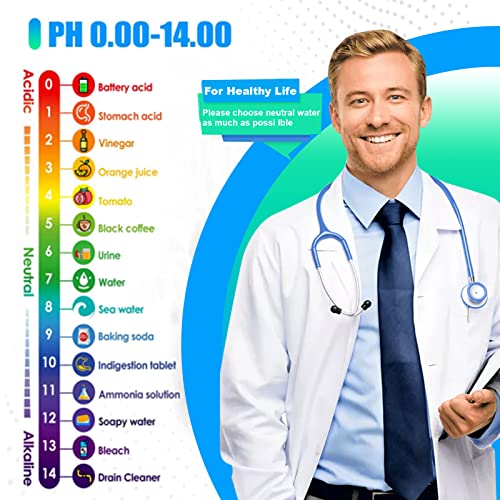 5 Во 1 pH метар дигитален TDS/EC/Salinity/Temp/PH мерач за вода ， водоотпорен pH тестер 0,01 комплети за тестирање на вода со