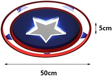 19,7 Детска соба за деца тавани модерна LED таванска светлина, нордиски минималистички капетан Америка затемнет со декорација на осветлување