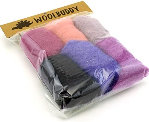 Вулбуди Фелтинг волна, пакет пакет, волна што се врти за игла за животни, 2Д фелинг, 3Д фелинг и влажно фелинг, чиста картичка со игла волна,
