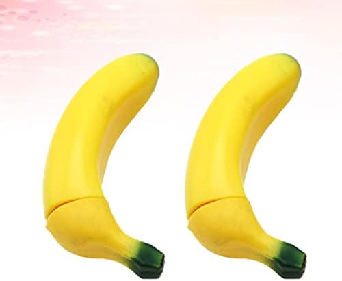 Pretyzoom 3pcs Банана шега шеги шеги банана играчка пластична банана банана фото реквизити играчки возрасни