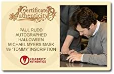 Пол Руд автограмирал за Ноќта на вештерките: Проклетството на Мајкл Мајерс Маска