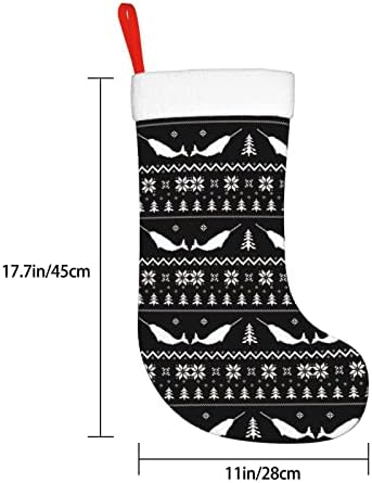 Божиќни чорапи на Аугенстер, Нарвал, се омажи за Божиќ двострано камин што виси чорапи