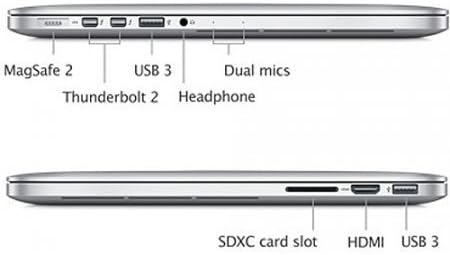 Apple MacBook Pro Со Retina Дисплеј Intel Core i5 2.7 GHz, - Сребро