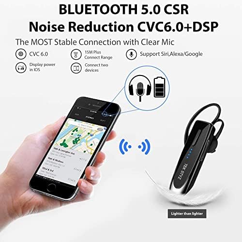 Слушалките за TEK styz компатибилни со канонот EOS R тело во уво Bluetooth 5.0 безжичен слушалки, IPX3 водоотпорни, двојни микрофони,
