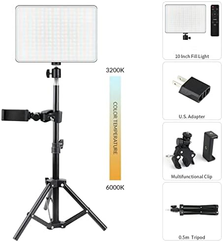 Houkai Dimmable LED видео -ламба панел ЕУ приклучок за полнење светло триколор фотографско осветлување