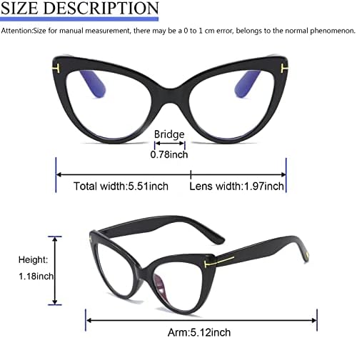 Mmoww Мачка Очила За Читање Мода Симпатична Читател За Жени 4 Парови 2.0
