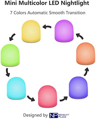 Новина Место Промена На Бојата Мини Ноќна Светлина, Повеќебојно Осветлување НА Расположението-Ноќно Светло За Детска Спална Соба, Бања,